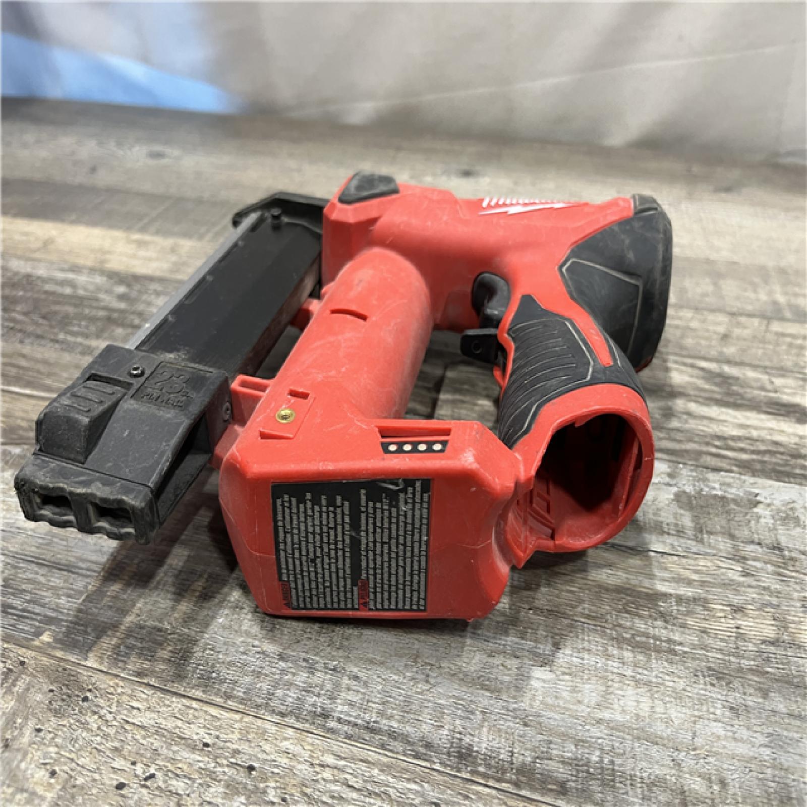 AS-IS Milwaukee 12-Volt 23-Gauge Lithium-Ion Cordless Pin Nailer (Tool-Only)