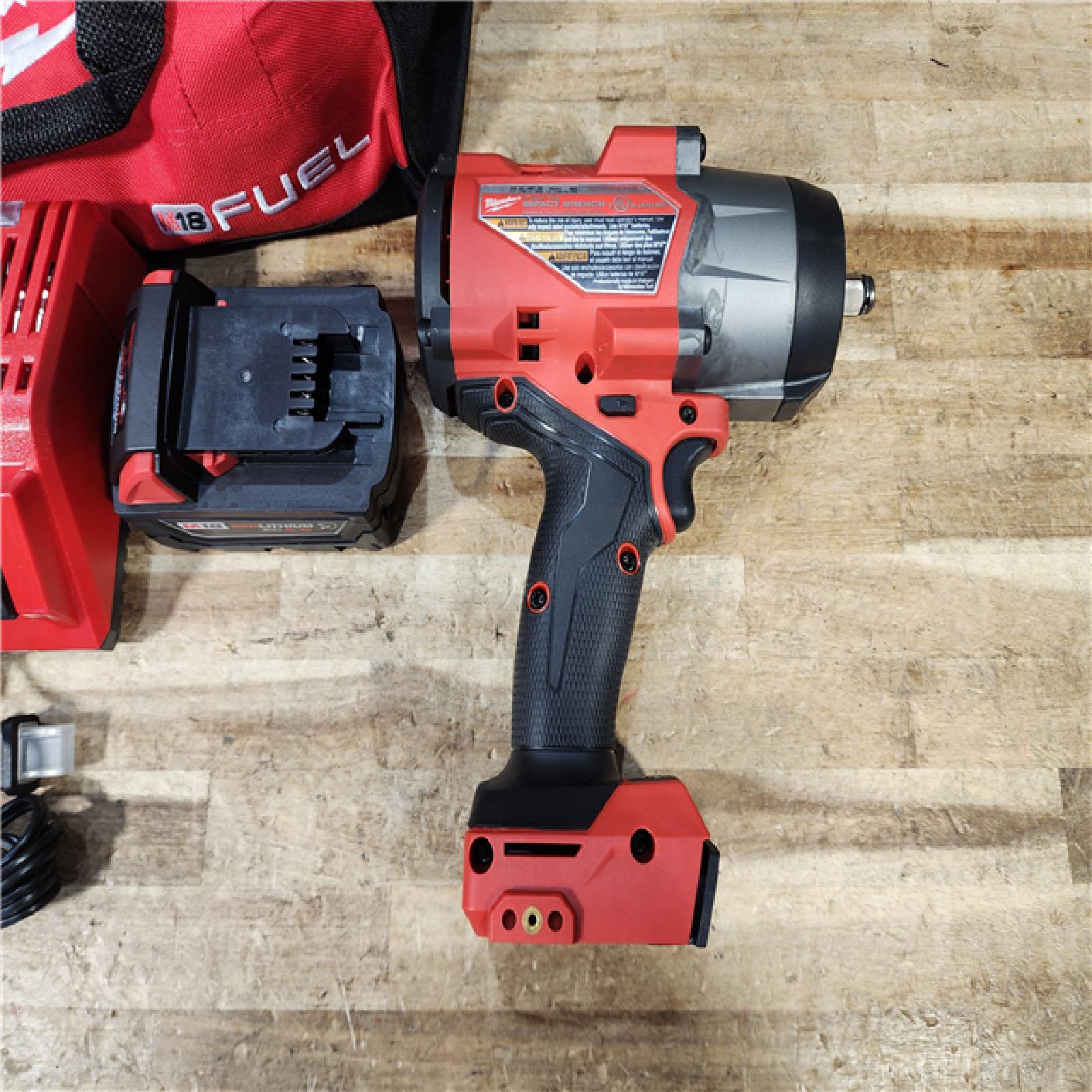 HOUSTON LOCATION - AS - IS Milwaukee FUEL 18V Lithium-Ion Brushless Cordless 1/2 in. Impact Wrench w/Friction Ring Kit
