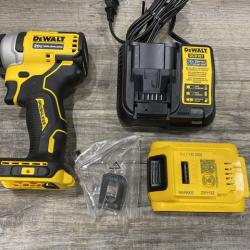 AS-IS DEWALT Atomic 20V Max Lithium-Ion Brushless Cordless Compact 1/4 in. Impact Driver Kit