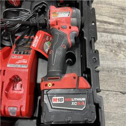 AS-IS Milwaukee FUEL 18V Lithium-Ion Brushless Cordless Hammer Drill and Impact Driver Combo Kit