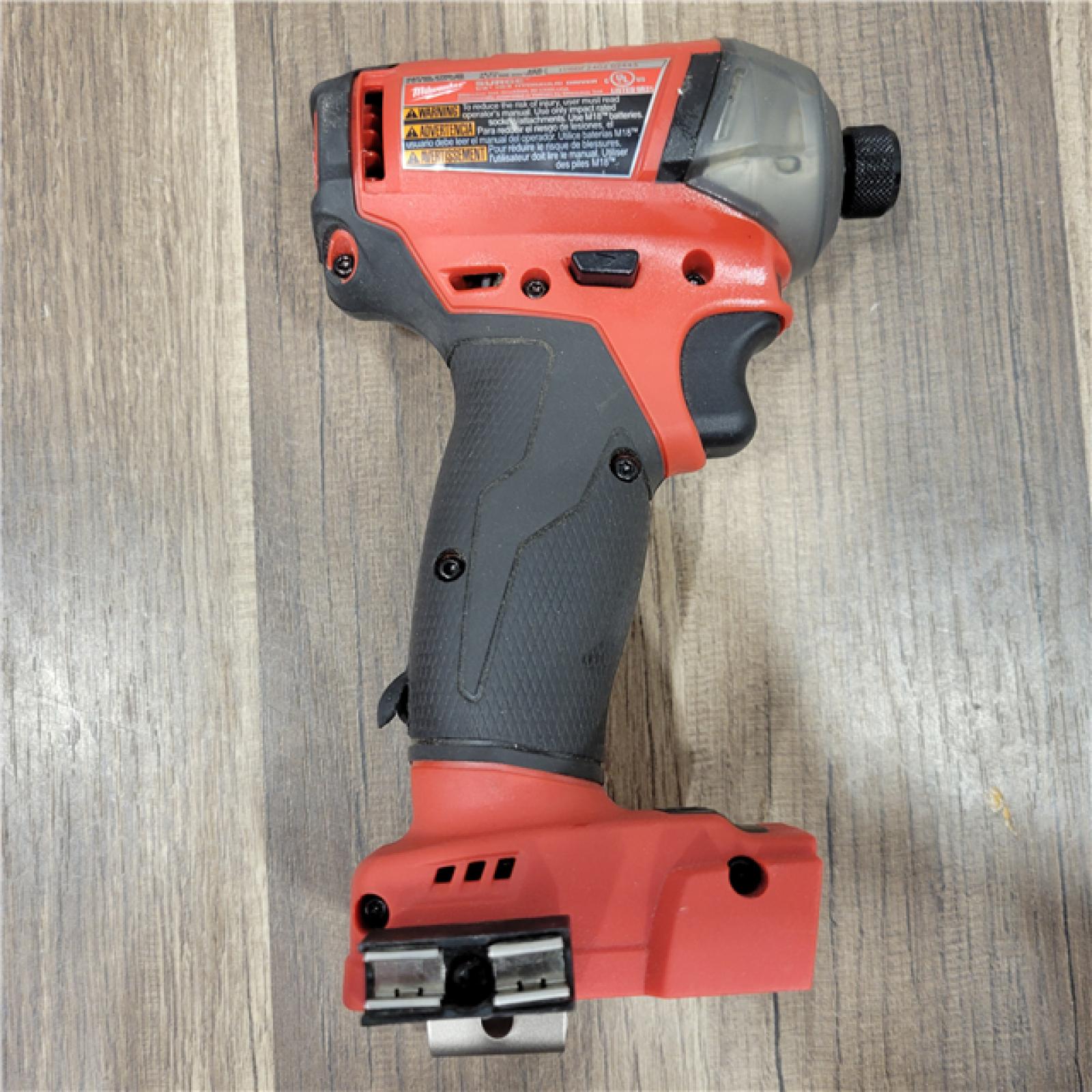 AS-IS Milwaukee 2953-20 18V Lithium-Ion Brushless Cordless 1/4   Hex Impact Driver Bare Tool  Red