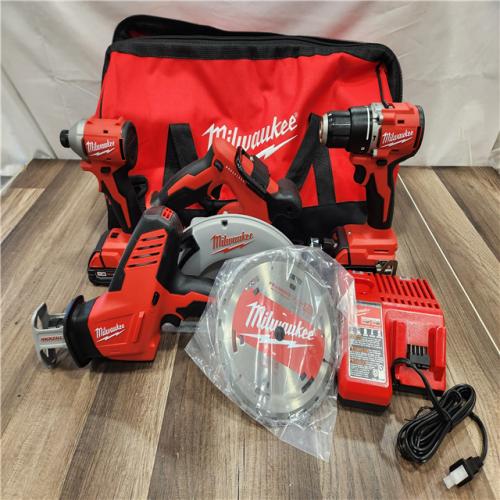 AS-IS- Milwaukee M18 4-Tool Combo Kit