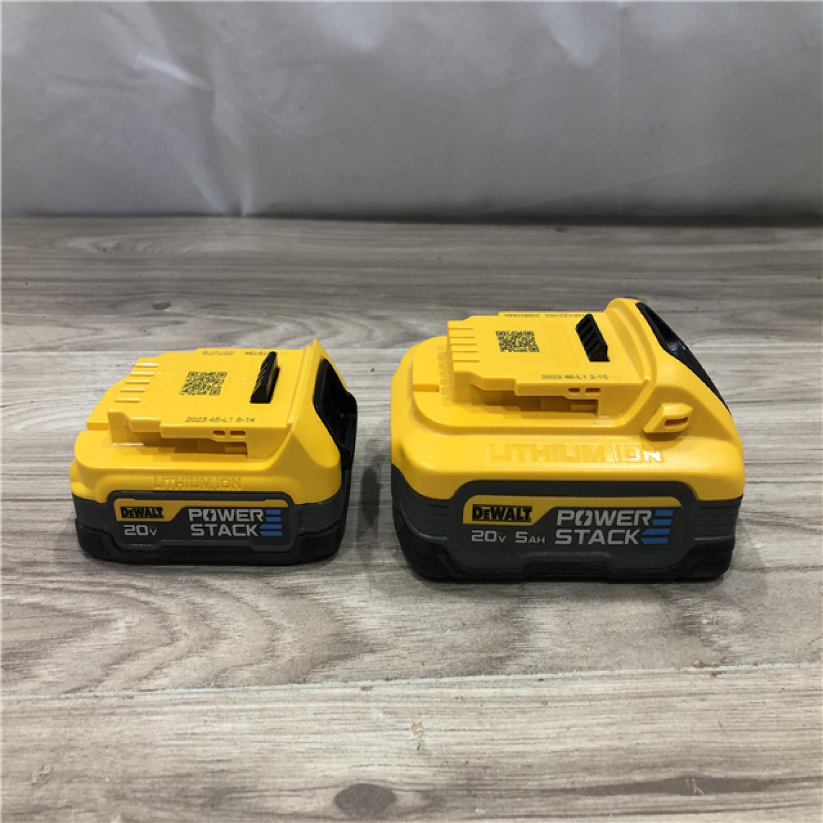AS-IS Dewalt DCBP315-2C 20V MAX POWERSTACK Lithium-Ion Batteries and Charger Starter Kit