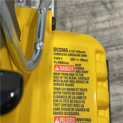 AS-IS DEWALT 20V MAX Cordless Brushless 6-1/2 in. Sidewinder Style Circular Saw (Tool Only)