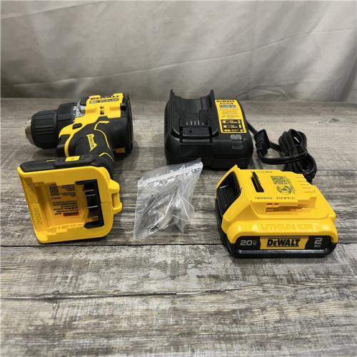 AS-IS DEWALT Atomic 20V Lithium-Ion Cordless Compact 1/2 in. Drill/Driver Kit