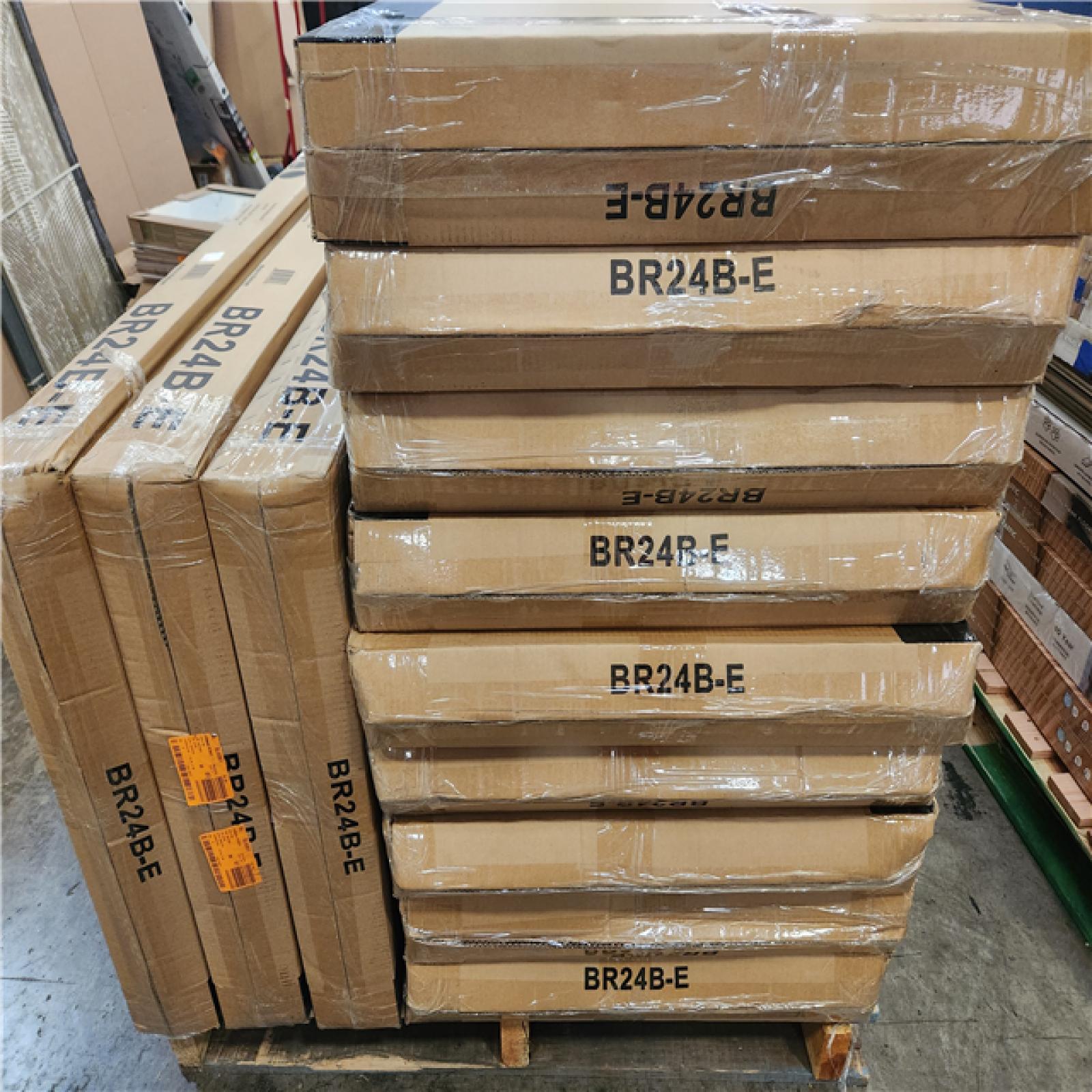 Phoenix NEW FLEXIMOUNTS 24 in. x 48 in. Heavy Duty Wall Shelf with Brackets in Black Pallet (12 Total (Retail Value $140 Each)