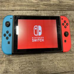 AS-IS Nintendo Switch with Neon Blue and Neon Red Joy-Con