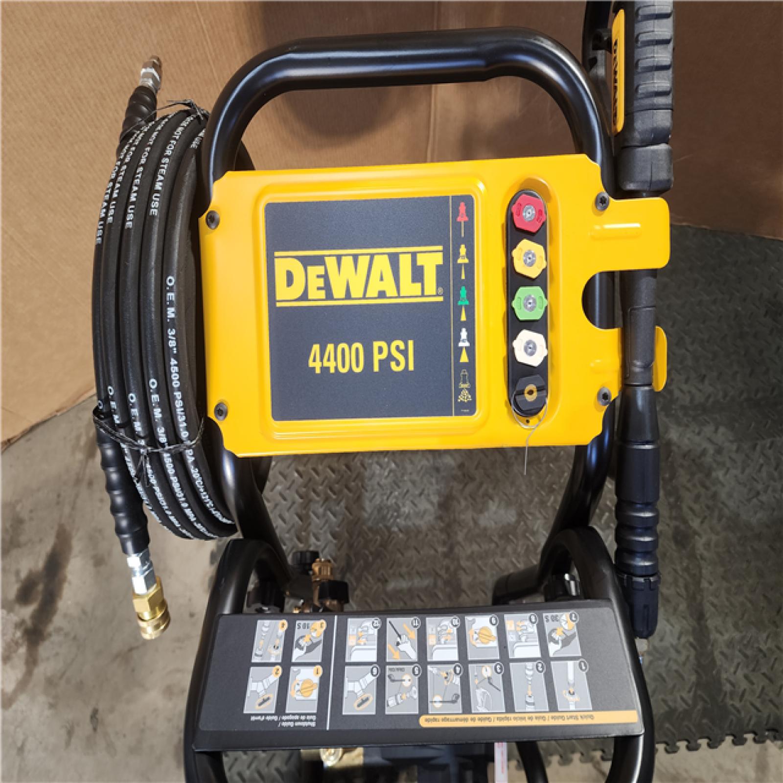 HOUSTON LOCATION - AS-IS (APPEARS LIKE NEW) DEWALT 4400 PSI 4.0 GPM Cold Water Gas Pressure Washer