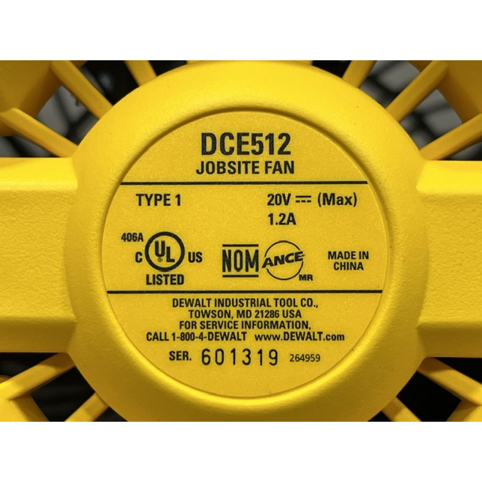 AS-IS DEWALT 20V MAX Jobsite Fan (Tool Only)