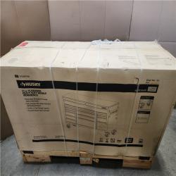 Phoenix LIKE NEW Husky Heavy Duty 61 in. W x 22 in. D 15-Drawer Matte Black Mobile Workbench Cabinet with Solid Wood Top