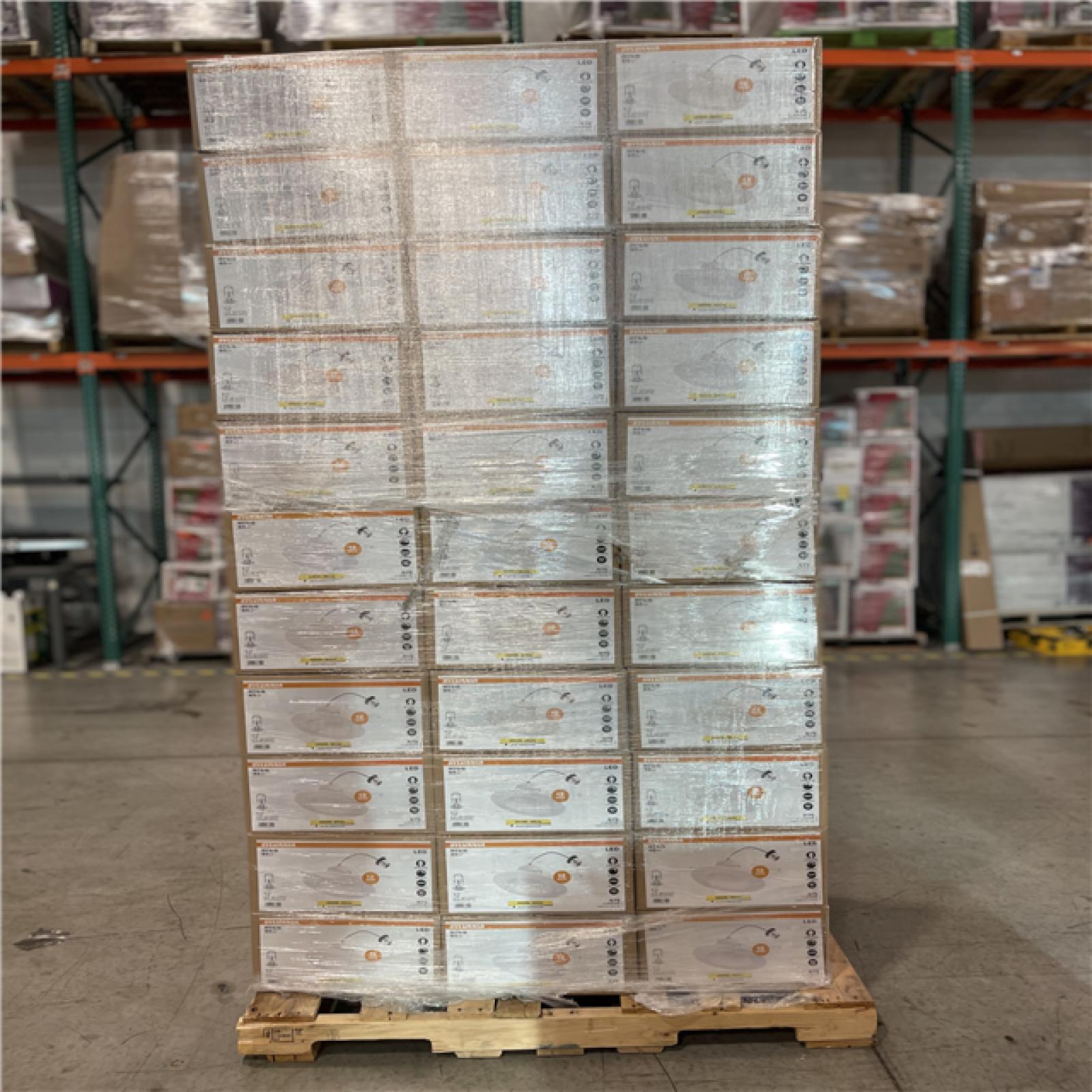 DALLAS LOCATION - LEDVANCE Integrated LED 6 in. Retro Fit 3000K 675 Lumen Dimmable Recessed Light White  Wet Rated (12-Pack) PALLET-(72 CASES)