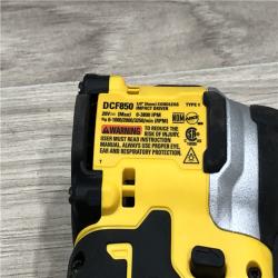 AS-IS DeWalt DCF850B 20V Cordless Brushless Compact 1/4 Impact Driver (Tool Only)