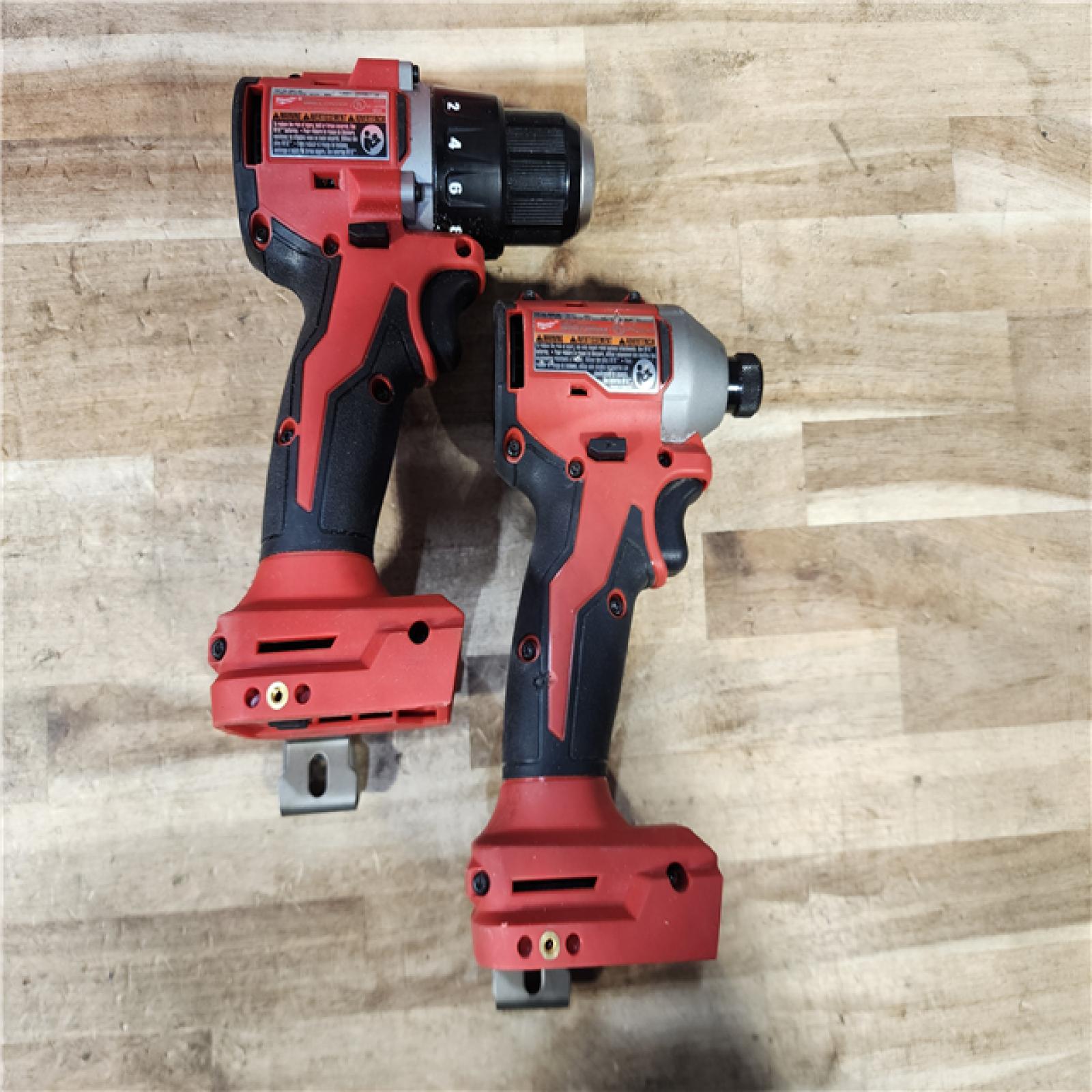 HOUSTON LOCATION - AS-IS Milwaukee 18V Lithium-Ion Brushless Cordless Compact Drill/Impact Combo Kit