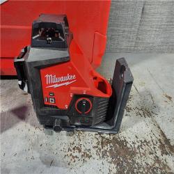 HOUSTON LOCATION - AS-IS Milwaukee-3632-21 M12 Green Beam Laser 360Â° 3-Plane Kit