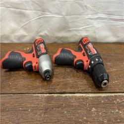 AS-IS Milwaukee 2497-22 M12 Hammer Drill and Impact Combo