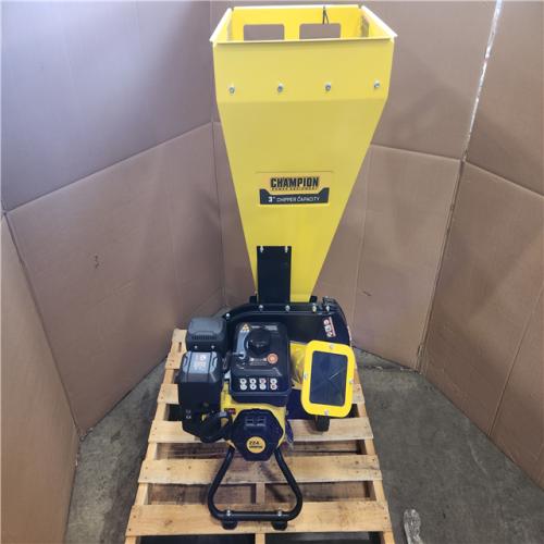 Phoenix LIKE NEW Champion Power Equipment 3 in. Dia 224 cc 2-in-1 Upright Gas Powered Wood Chipper Shredder