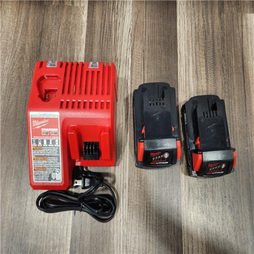 AS-IS - Milwaukee M18 18-Volt Lithium-Ion Starter Kit with One 5.0 Ah and One 2.0 Ah Battery and Charger