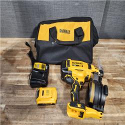 Houston Location AS-IS DEWALT 20V MAX Lithium-Ion 15-Degree Electric Cordless Roofing Nailer Kit