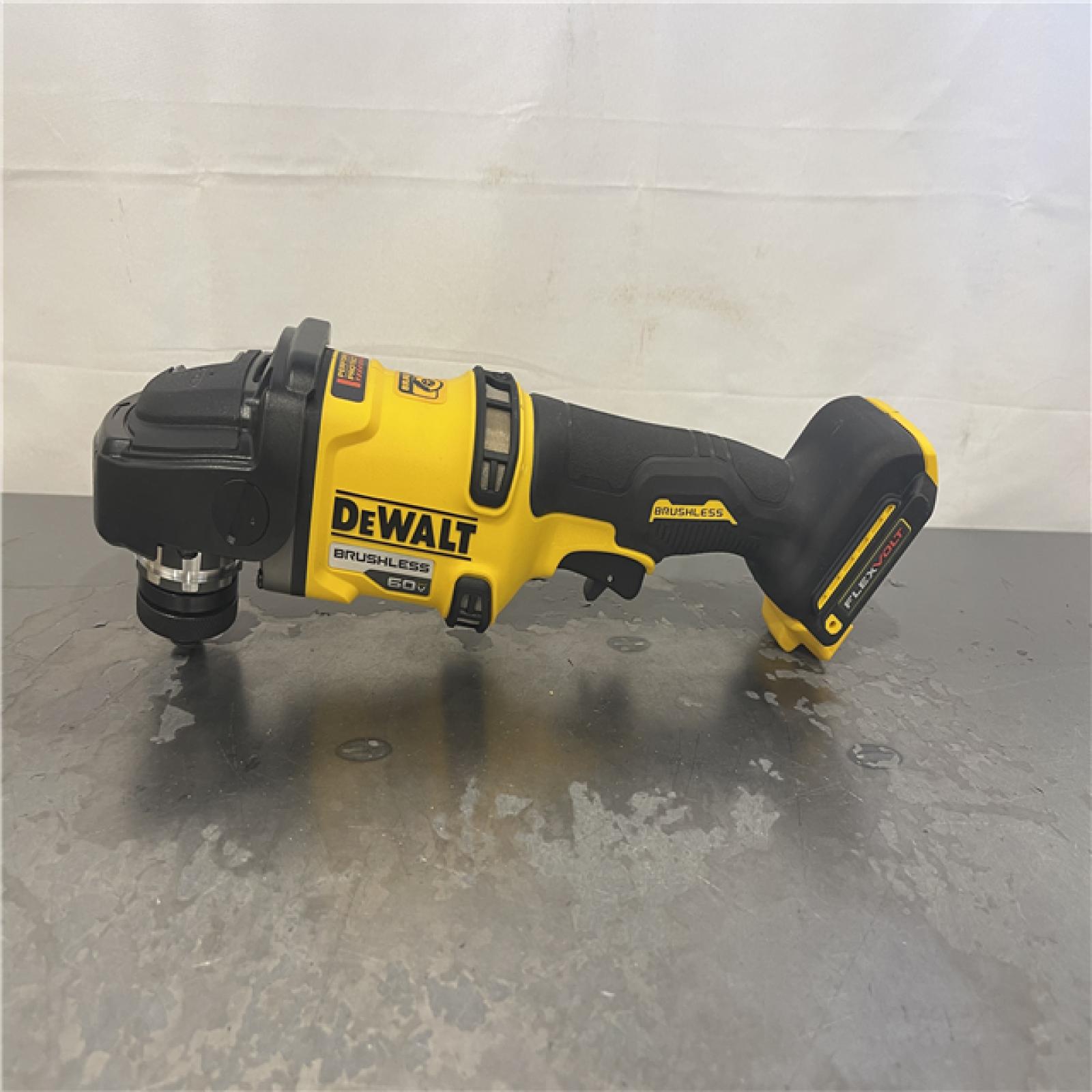 AS-IS- FLEXVOLT 60V Cordless 7 in. Angle Grinder (Tool-Only)