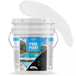 DALLAS LOCATION -DALLAS LOCATION -Dyco Pool Paint 5 Gal. 3150 White Semi-Gloss Acrylic Exterior Paint PALLET- (10 UNITS)