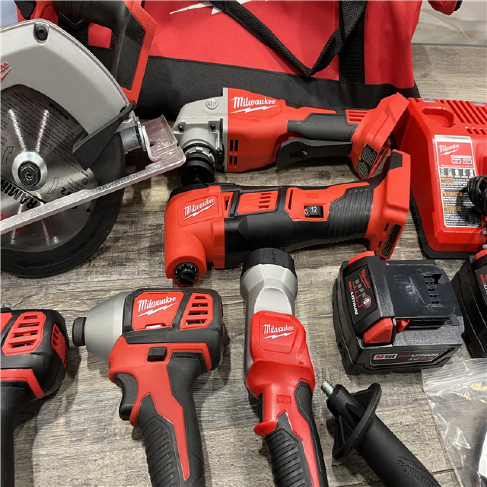 AS-IS Milwaukee 18-Volt Lithium-Ion Cordless (6-Tool) Combo Kit