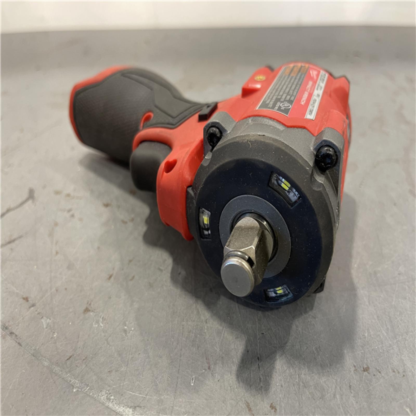 AS-IS - Milwaukee M12 FUEL 12V Lithium-Ion Brushless Cordless Stubby 1/2 in. Impact Wrench