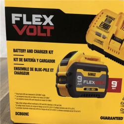 NEW- DEWALT 20V/60V MAX FLEXVOLT Lithium-Ion 9.0Ah Battery and Charger Starter Kit