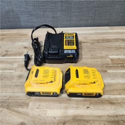 HOUSTON LOCATION - AS-IS DEWALT 2 TOOL COMBO KIT W/ (2) BATTERY & CHARGER