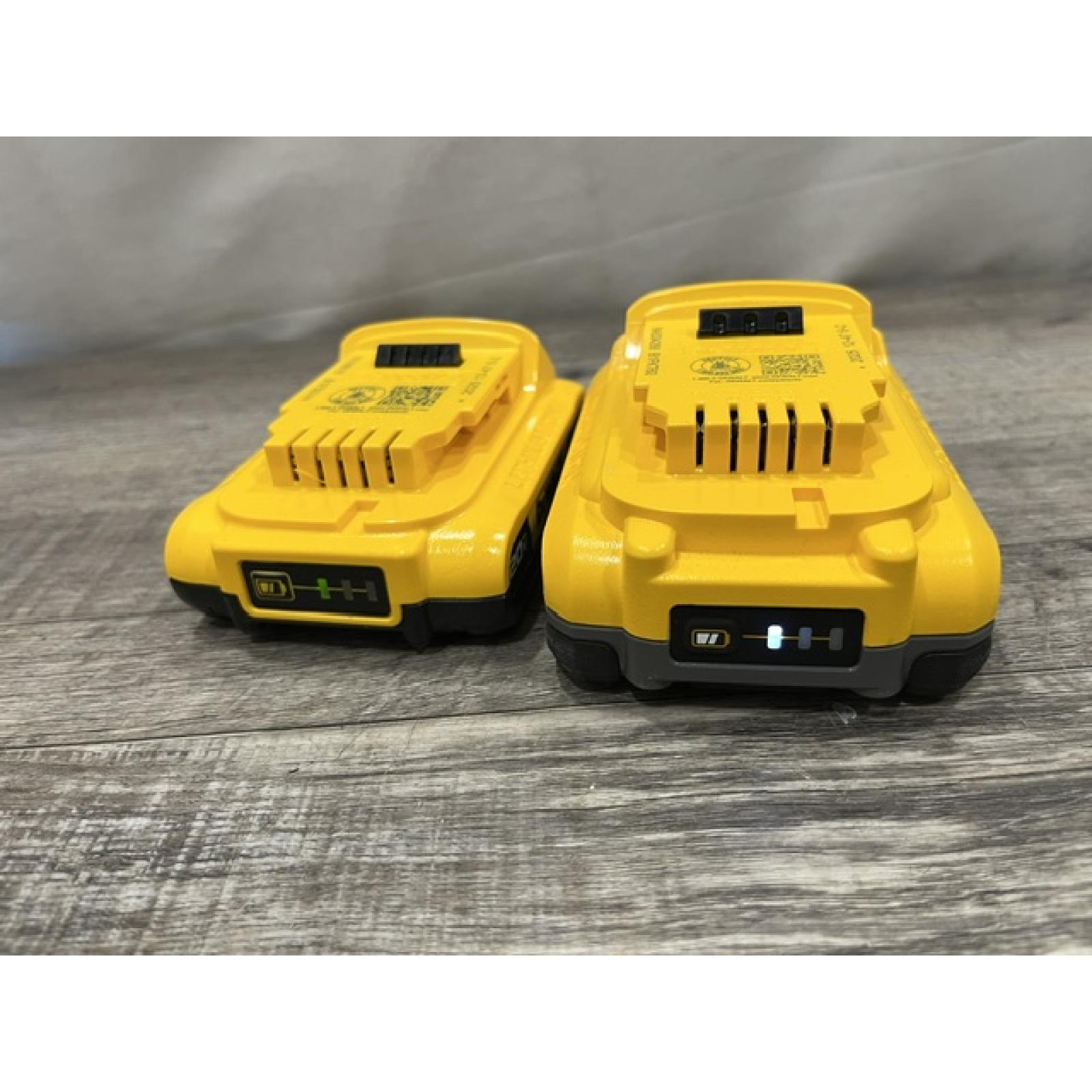 AS-IS DEWALT 20V MAX Lithium-Ion 4.0 Ah and 2.0Ah Battery Packs (2-Pack)