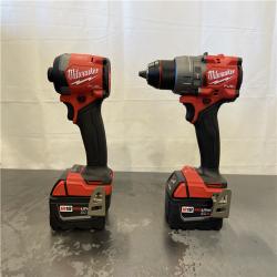 AS-IS - Milwaukee M18 FUEL 18V Lithium-Ion Brushless Cordless Hammer Drill and Impact Driver Combo Kit (2-Tool) with 2 Batteries