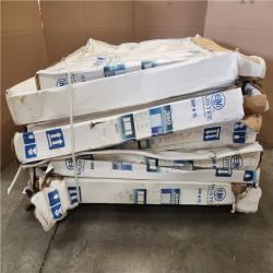 Phoenix AS-IS MUSTEE Durawall 30 in. x 60 in. x 58 in. 3-Piece Easy Up Adhesive Alcove Bath Tub Surround in White Pallet of 5