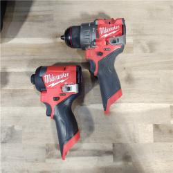 HOUSTON LOCATION - AS-IS Milwaukee 3497-22 12V Brushless Hammer Drill and Impact Driver Combo Kit