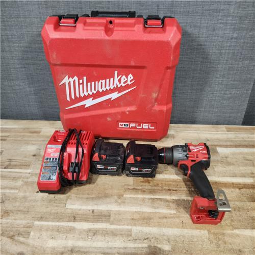 HOUSTON LOCATION - AS - IS Milwaukee FUEL 18V Lithium-Ion Brushless Cordless 1/2 in. Hammer Drill Driver Kit