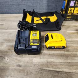 HOUSTON LOCATION - AS-IS DEWALT ATOMIC 20V MAX Lithium Ion Cordless 23 Gauge Pin Nailer Kit with 2.0Ah Battery and Charger