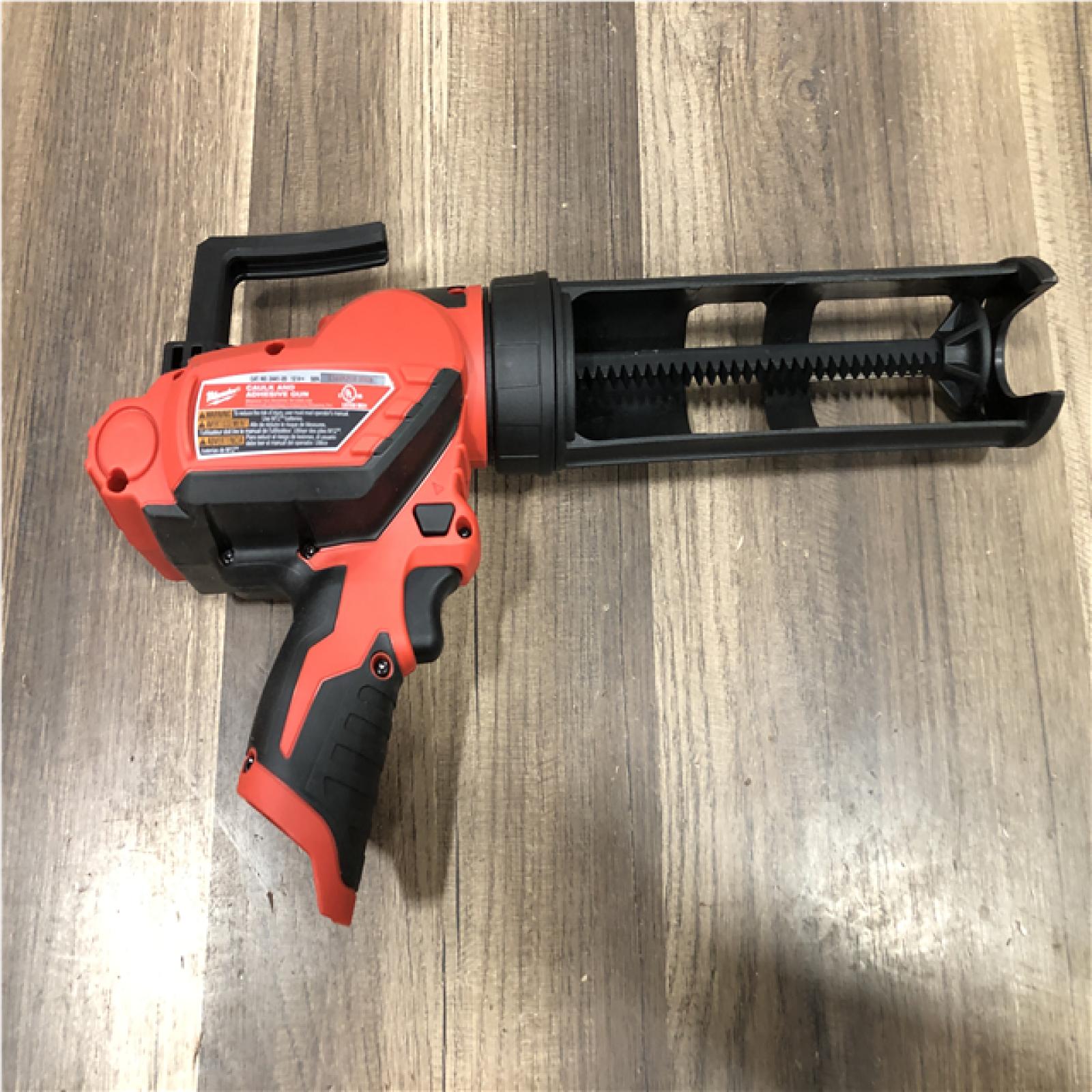 AS-IS Milwaukee 12V Lithium-Ion Cordless 10 oz. Adhesive and Caulk Gun (Tool-Only)