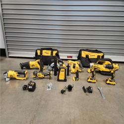 AS-IS- DEWALT 20-Volt Max Lithium-Ion 10-Tool Cordless Combo Kit with Two 2.0 Ah Batteries, Charger and 2 Bags