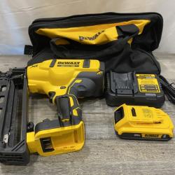 AS-IS DEWALT 20V MAX XR 16-Gauge Electric Cordless Angled Finishing Nailer Kit