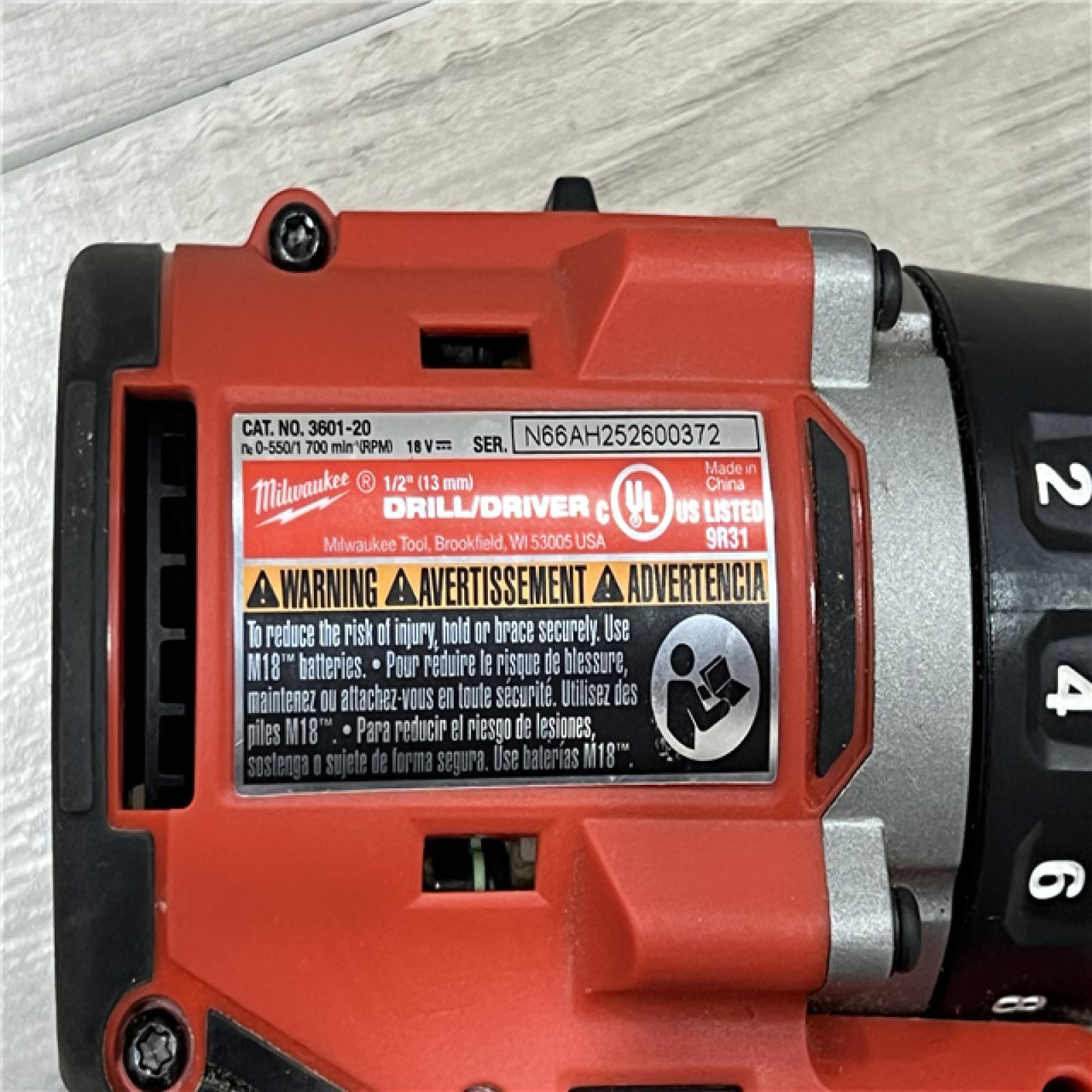 AS-IS Milwaukee M18 18V Lithium-Ion Brushless Cordless Compact Drill/Impact Combo Kit