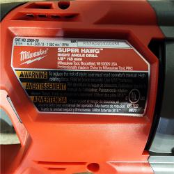 HOUSTON LOCATION - AS-IS Milwaukee M18 18V Fuel 1/2 Right Angle Drill Super Hawg Cordless Lithium-Ion 2809-20 (TOOL ONLY)