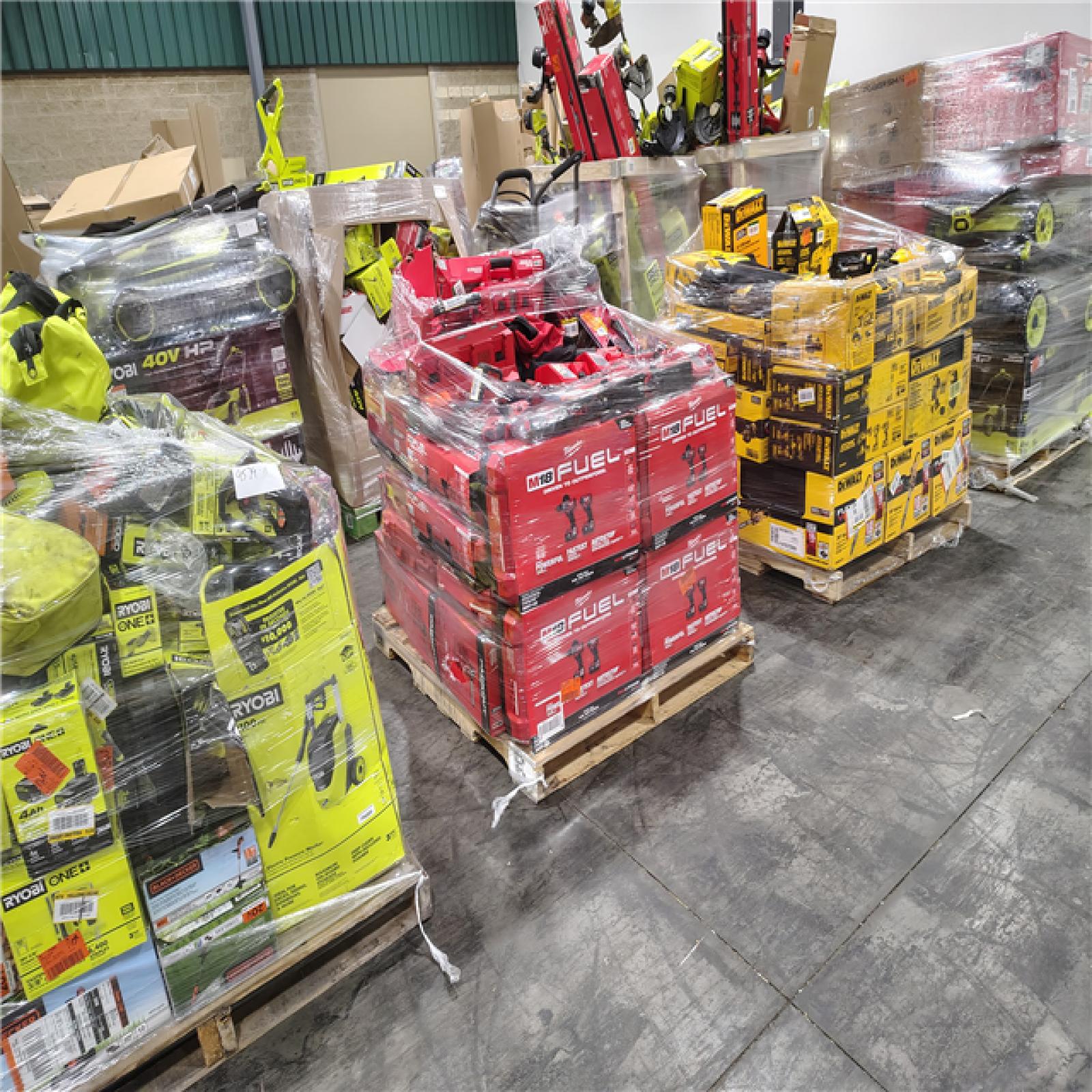 Pittston Location As-Is Power Tools Partial Truckload (11 Pallets) 9579-A