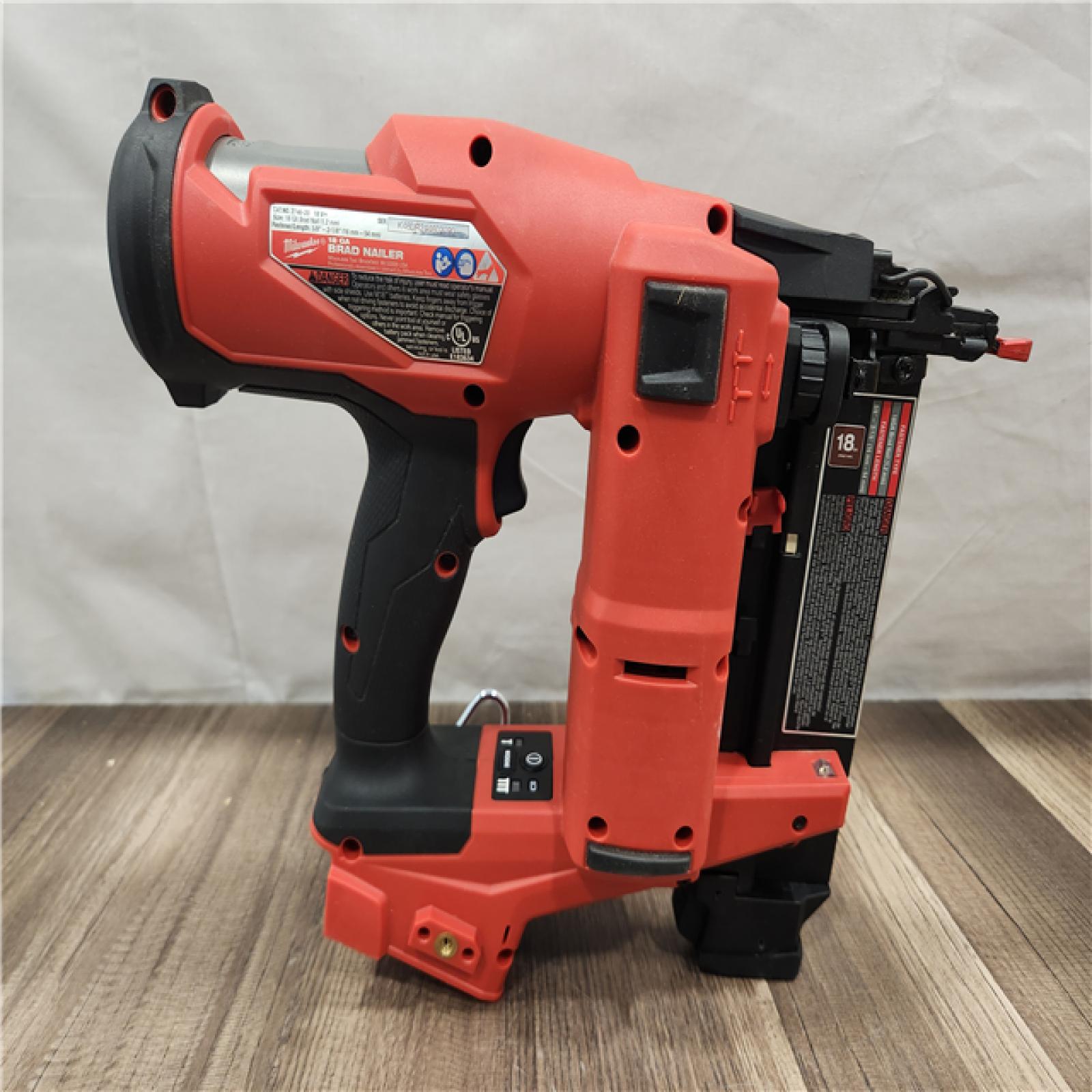 AS-IS- Milwaukee M18 FUEL 18 Gauge Brad Nailer (TOOL ONLY)
