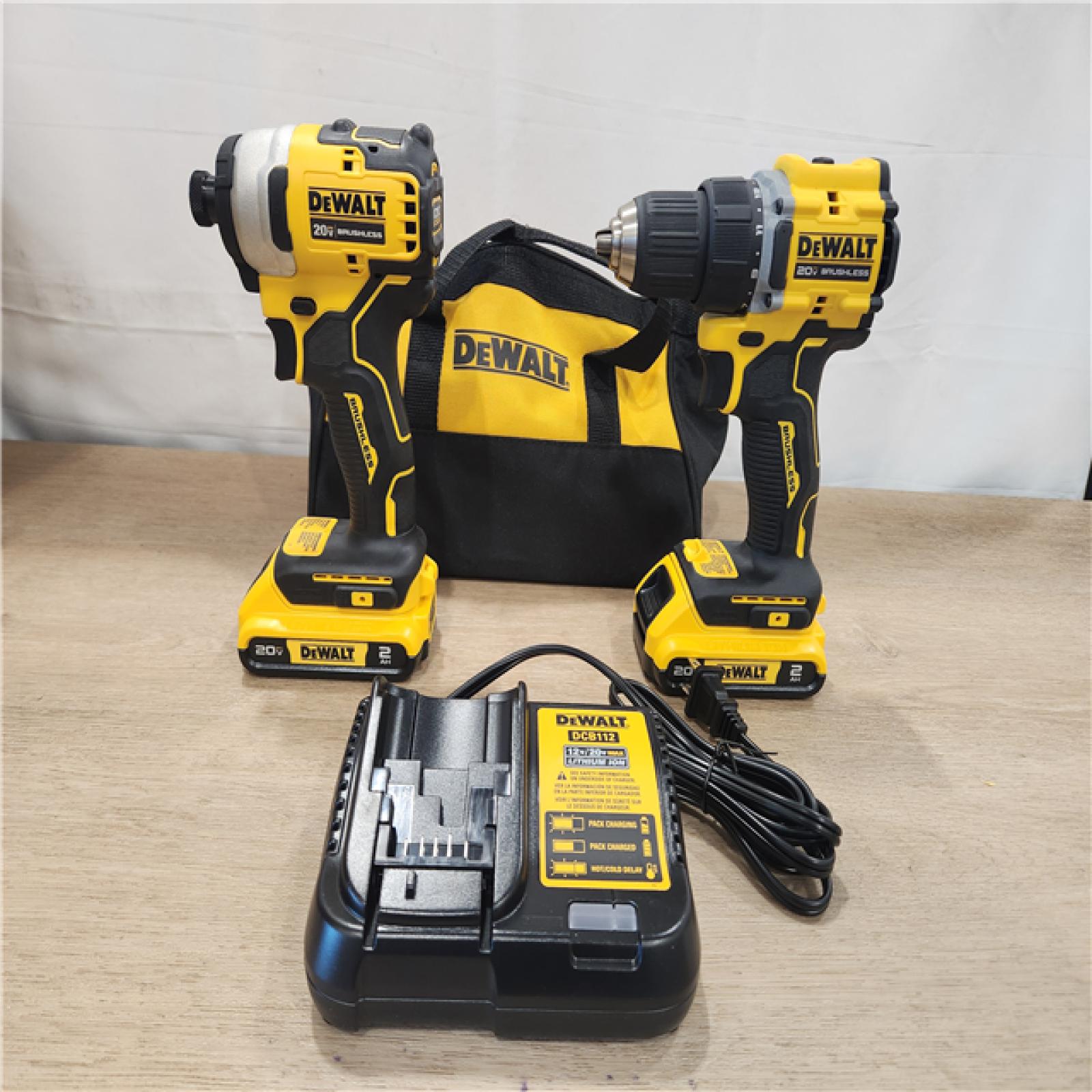 AS-IS- DEWALT ATOMIC 20-Volt MAX Lithium-Ion Cordless Combo Kit