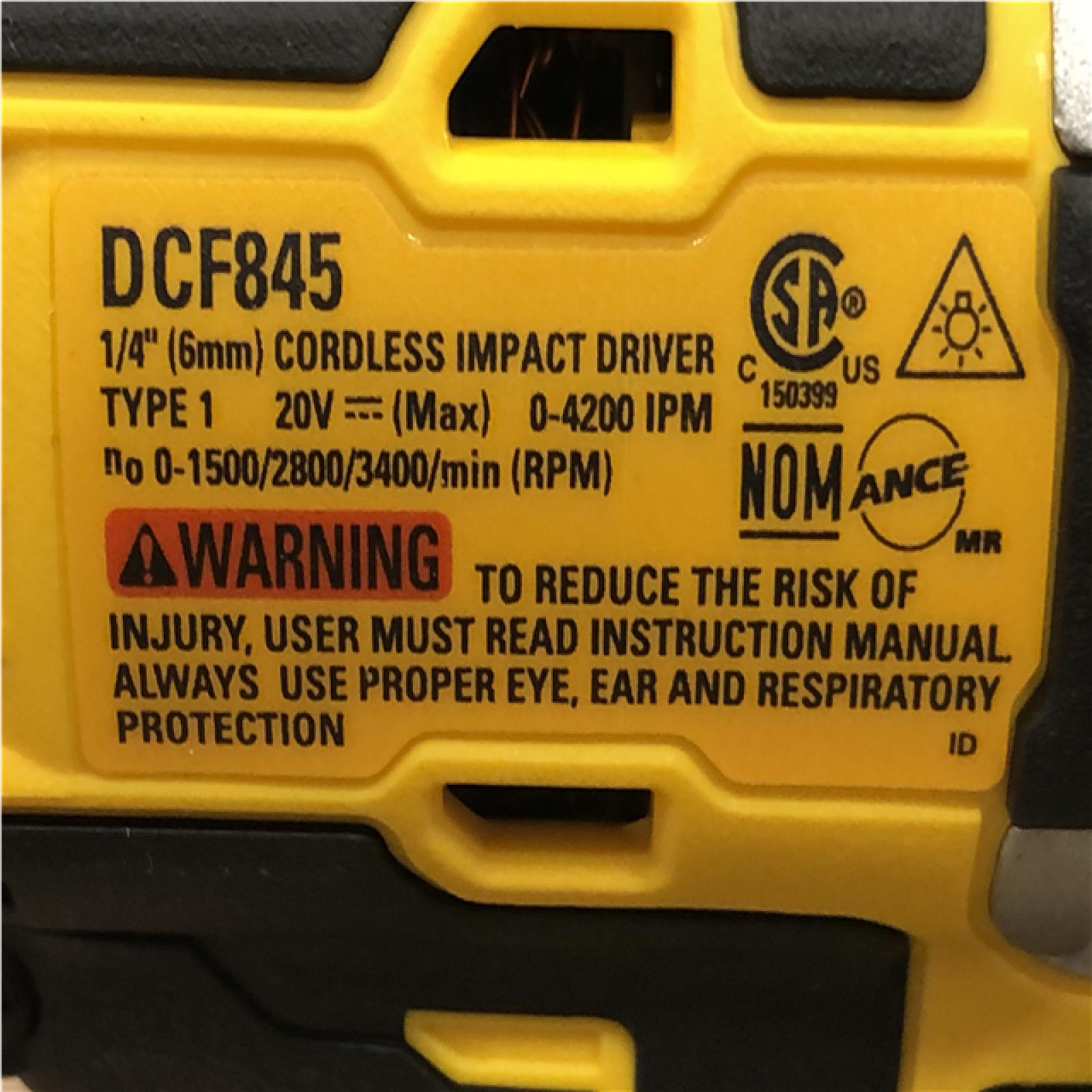 AS-IS DEWALT 20-Volt Maximum XR Cordless Brushless 1/4 in. 3-Speed Impact Driver (Tool-Only)