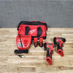 HOUSTON LOCATION - AS - IS Milwaukee 12-Volt Lithium-Ion Brushless Cordless Subcompact Drill and Impact Driver Combo Kit