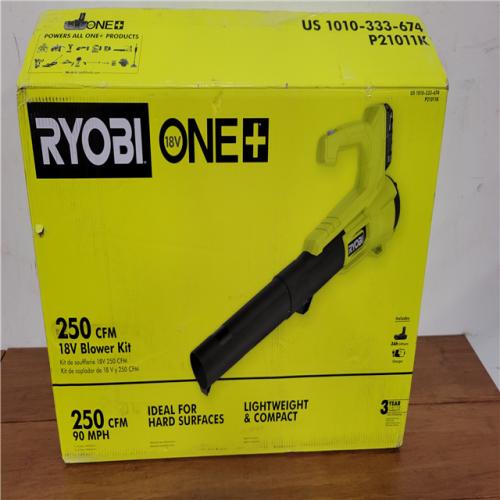 California NEW Ryboi One+ 18V 250 CFM Blower Kit  Includes (1) Battery & Charger