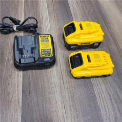 AS-IS  DEWALT 20V MAX Lithium-Ion 6.0Ah and 4.0Ah Battery and Charger Starter Kit