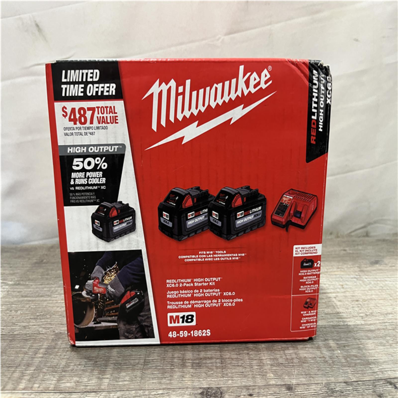 NEW - Milwaukee 18-Volt Lithium-Ion High Output Starter Kit