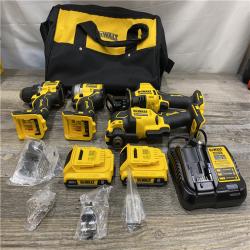 AS-IS DEWALT ATOMIC 20-Volt Lithium-Ion Cordless Brushless (4-Tool) Combo Kit