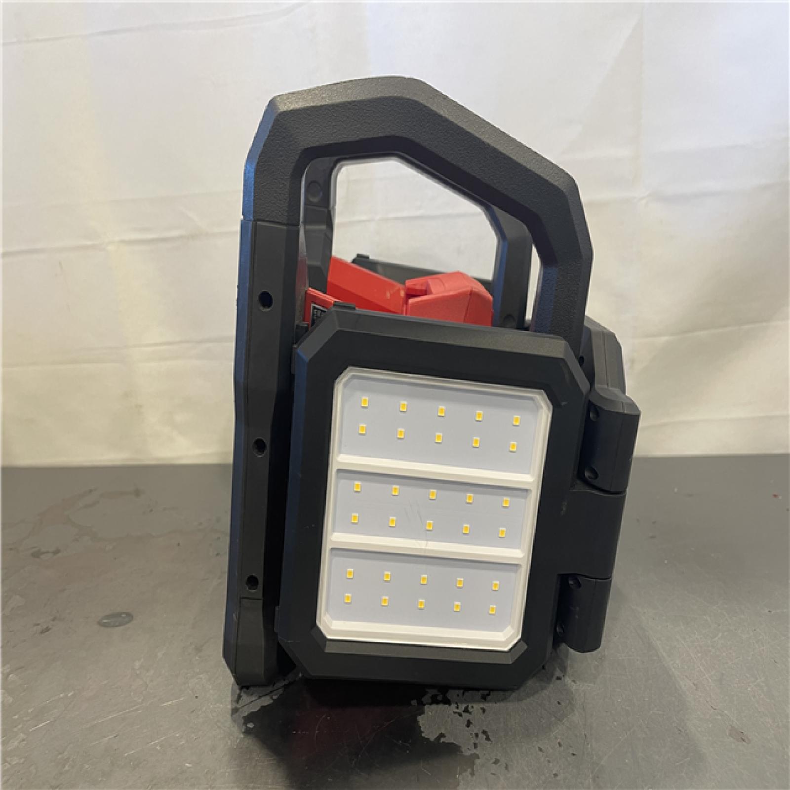 AS-IS- Milwaukee M18 ROVER Dual Power Triple-Panel Flood & Area Light
