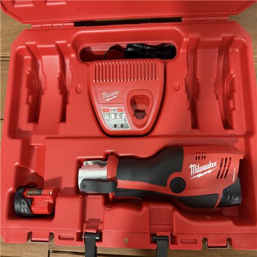 California Milwaukee M12 Force Logic Press Tool No Jaws, Includes (2) Batteries, Charger & Hard Case